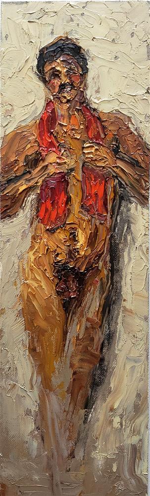 Man with Towel Impasto - Rick Frisbie