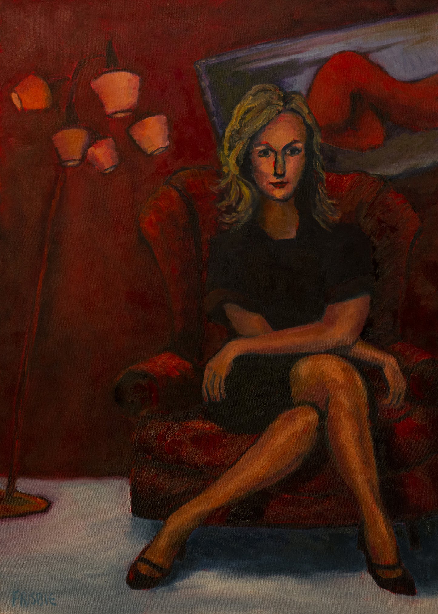 Woman in Red Chair
